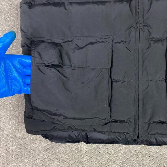 Pure Polaris Puffer Down Vest Men's Large Snowmobile Black Blue - Picture 5 of 14